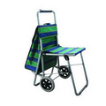 Roller Storage Tote and Folding Chair